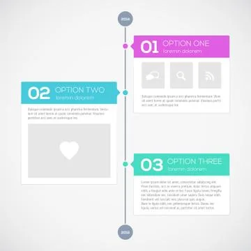 Modern timeline design template 스톡 일러스트