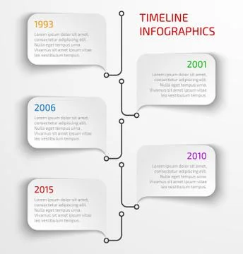 Modern timeline infographic Illustrazione stock