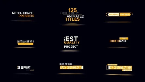 Modern Titels 스톡 After Effects