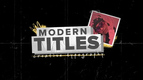 Modern Titles Stock After Effects