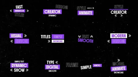 Modern Titles After Effects stock