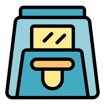 Modern toaster heating slices of bread for breakfast Stock Illustration