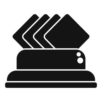Modern toaster with toast bread for breakfast icon Stock Illustration