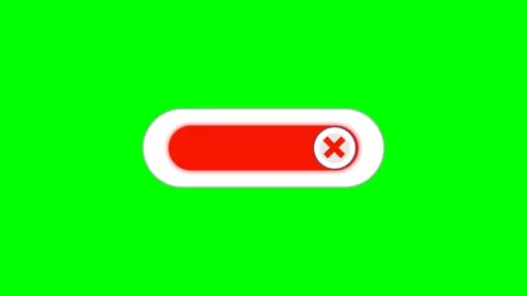 Modern Toggle Switch OFF Animation on Green Screen Vidéo 337632249