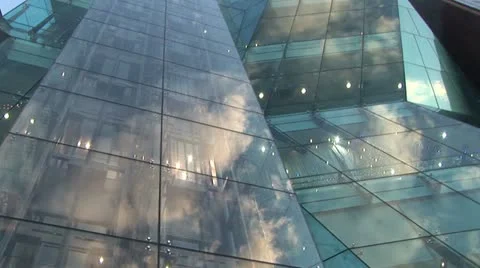 Modern Tokyo Building at sunset Stock Footage 10937393
