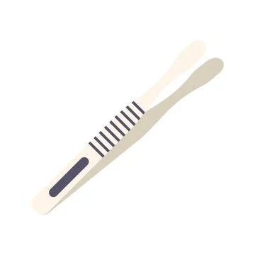 Modern toothbrush lying on white background Stock Illustration