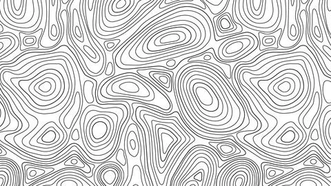 Modern Topography Inspired Lines Background 库存插图