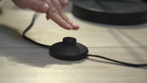 This is a modern touch control and advanced cable management device designed for Stock Footage 318545025