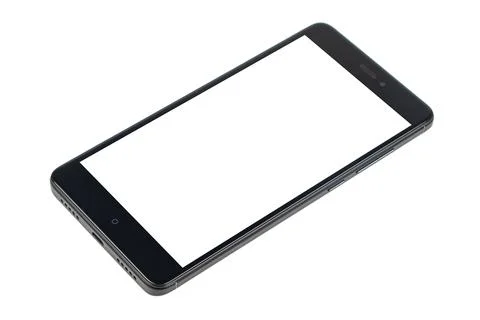 Modern touch screen smartphone isolated on white background Stock-Fotos
