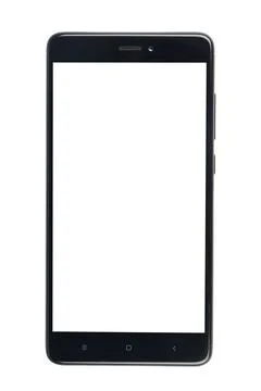 Modern touch screen smartphone isolated on white background 写真素材