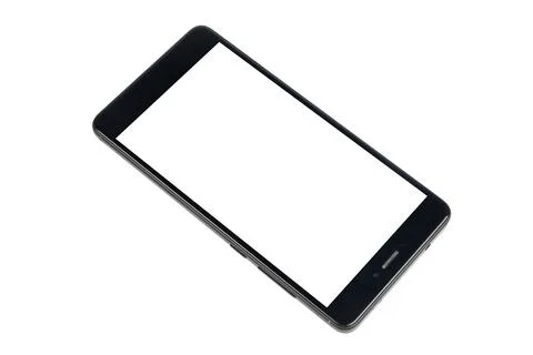 Modern touch screen smartphone isolated on white background Stock Photos