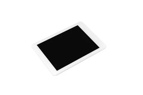 Modern touch screen tablet isolated on white studio background with copyspace Stock Photos