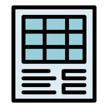 Modern touchscreen control panel with grid display and buttons Stock Illustration