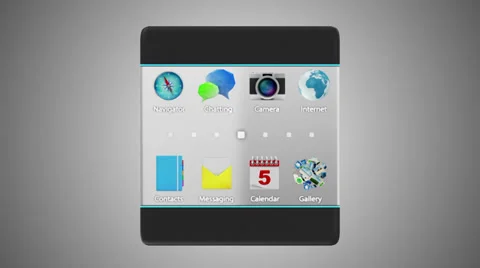 Modern Touchscreen Smart Phone with Transparent Display and Flexible Structure Stock Footage 39816529