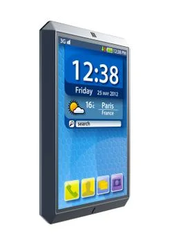 Modern touchscreen smartphone Stock Illustration