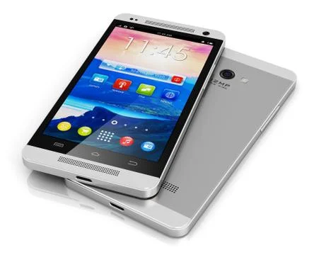 Modern touchscreen smartphone Illustrazione stock
