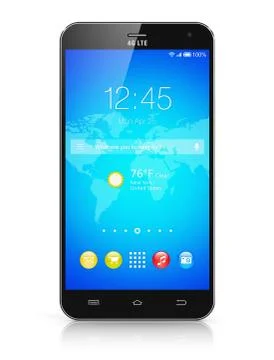 Modern touchscreen smartphone Stock Illustration