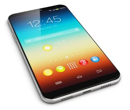 Modern touchscreen smartphone Stock Illustration