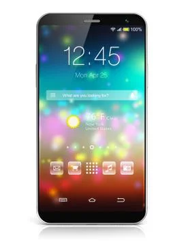 Modern touchscreen smartphone Stock Illustration