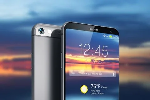 Modern touchscreen smartphone Stock Illustration