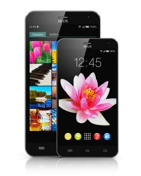 Modern touchscreen smartphones Stock Illustration
