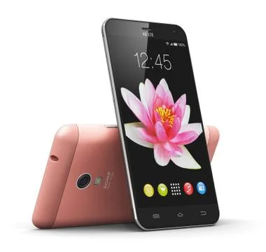 Modern touchscreen smartphones Stock Illustration