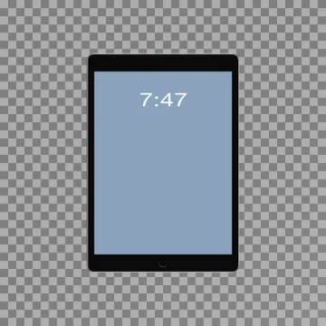 Modern touchscreen tablet realistic.Catchy mockup vector concept Stock Illustration