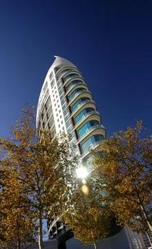 Modern tower architecture Stock Photos