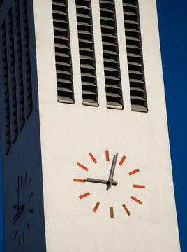 Modern Tower Clock Stock Photos
