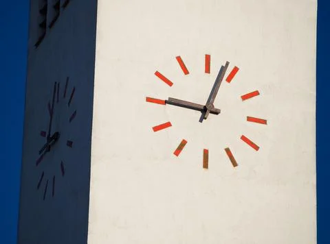 Modern Tower Clock Stock Photos