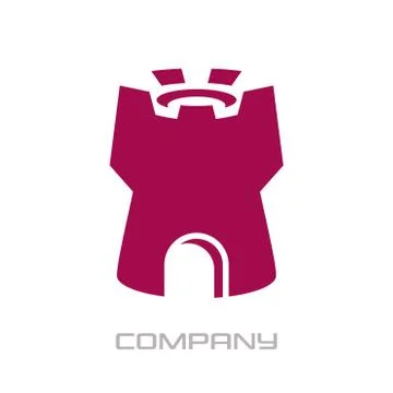 Modern tower logo Stock Illustration