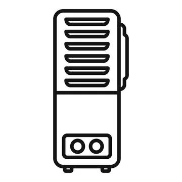 Modern tower pc case icon Stock Illustration