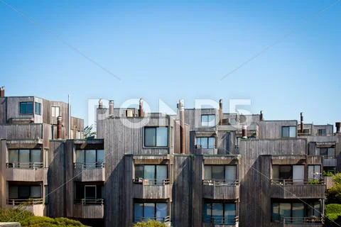 Modern Townhomes Stock Photos