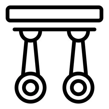 Modern track lighting system hanging from ceiling providing light Stock Illustration