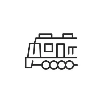 Modern Train Icon Stock Illustration
