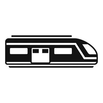 Modern train icon simple vector. High speed Stock Illustration