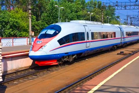 Modern train Stock Photos