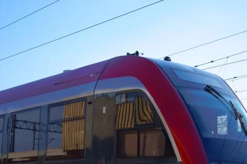 Modern train Stock Photos