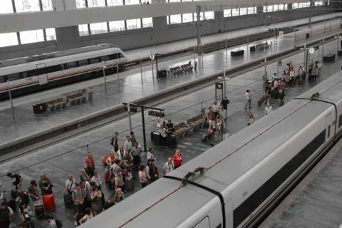 Modern Train Station Foto stock