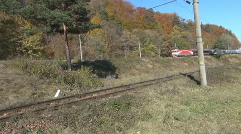 Modern trains Stock Footage 10843402