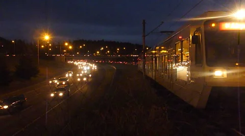 Modern Transportation Time Lapse Stock Footage 2639201