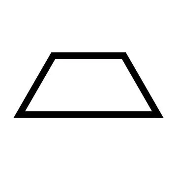 Modern trapezoidal frame graphic element for architectural Stock Illustration