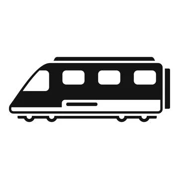 Modern travel train icon simple vector. High speed Stock Illustration