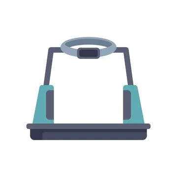 Modern treadmill machine for running training showing fitness progress Stock Illustration