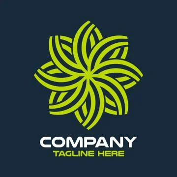 Modern tree leaf and garden logo. Vector illustration. Stock Illustration