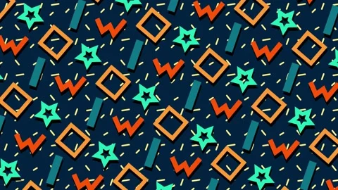 Modern trendy abstact looping background. 2D shape animation Stock Footage 141900150