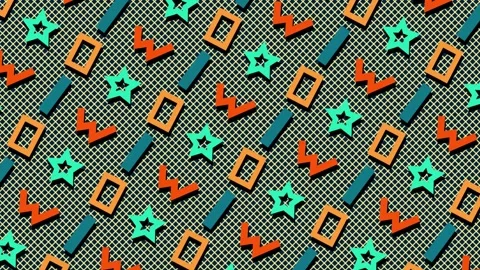 Modern trendy bright flat seamless looping background Stock Footage 141900147