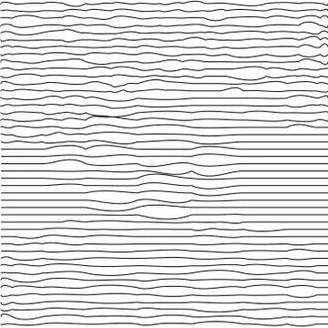 Modern trendy minimal waves seamless pattern. Black lines Repeating texture Stock Illustration