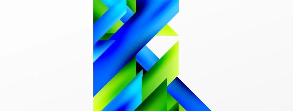 Modern trendy minimalist abstract background. Geometric pattern design, 3d and Stockillustratie