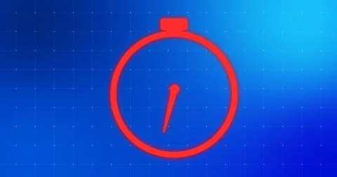 Modern trendy stylish 2D countdown timer animation in digital technology co.. Stock Illustration